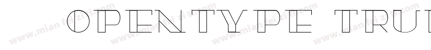 思源常规opentype true字体转换